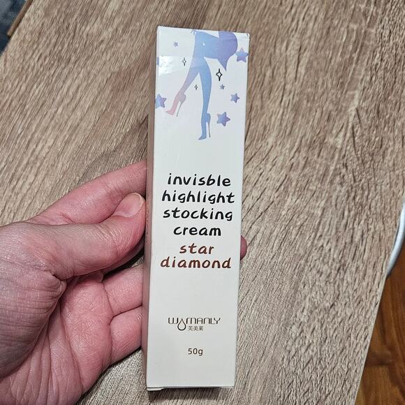 Womanly Invisible Highlight Stocking Cream Star Diamond ~ Subtle Body Shimmer - Picture 1 of 7